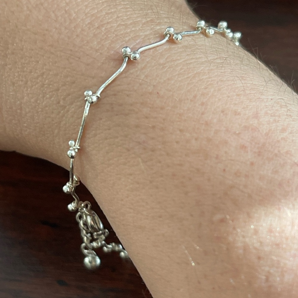 Silver plated 8 inch bracelet